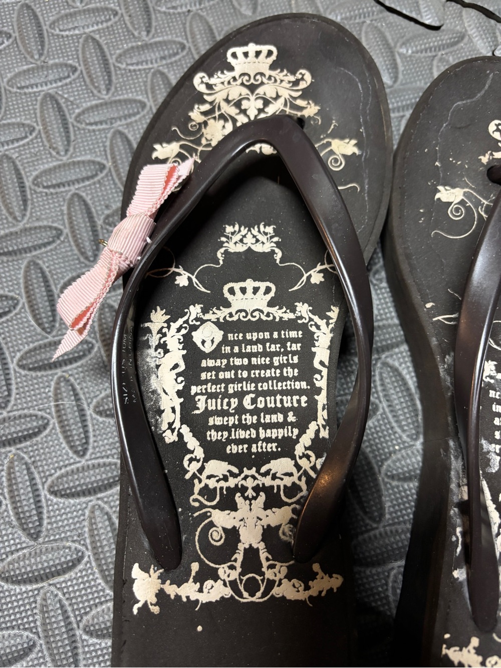 Y2K Juicy Couture Carmen flip-flop sandals - Picture 4 of 8